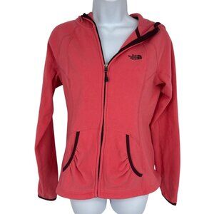 The North Face Womens Zip-Up Coral Fleece Hoodie Jacket With Pockets Size S